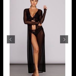 Windsor Mesh Long Sleeve Duster